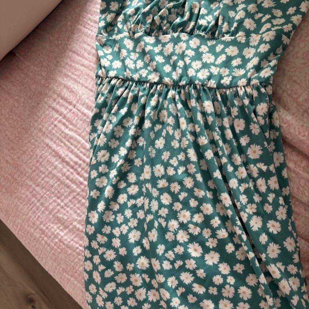 Pacsun Women's Green and Blue Dress